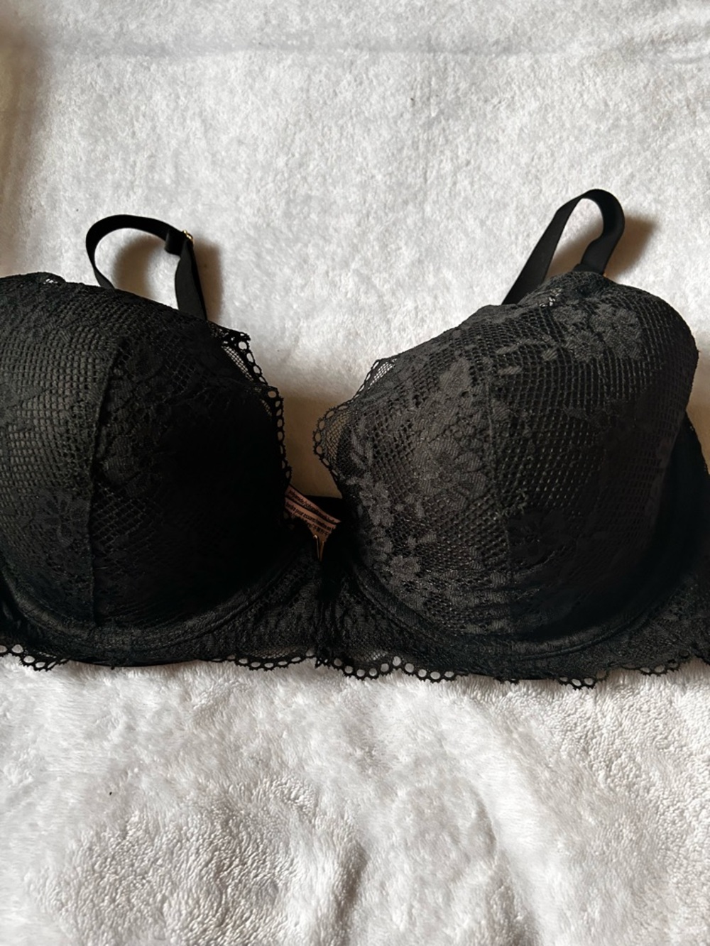 Victoria's Secret Black Lace Push-Up Bra
